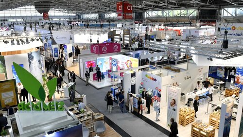 Bild von oben auf die Expopharm